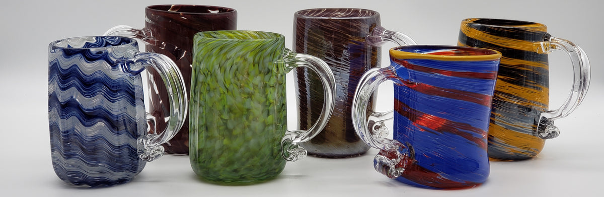 Handblown Glass Beer Stein or XL Coffee Mug