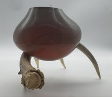 Load image into Gallery viewer, Hunters Paradise Series (Golden Iris Bowl on Antler)