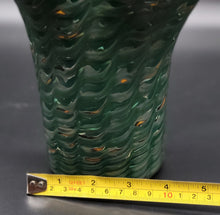 Load image into Gallery viewer, Variated Green over White Double Stuffed Ruffle Top Hankerchief Vase (17)