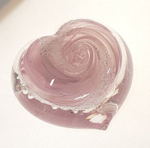 Load image into Gallery viewer, Memorial Glass Heart (many color options)