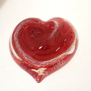 Memorial Glass Heart (many color options)