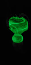 Load image into Gallery viewer, Memorial Glass Standing Heart (Glow inthe Dark and many color options)