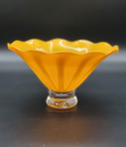 Orange Footed Handkerchief Bowl (#1)
