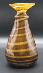Adventurine Old Gold Vase with a Clear Wrap (#11)