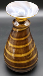 Adventurine Old Gold Vase with a Clear Wrap (#11)