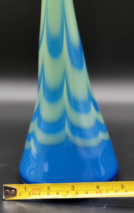 Light Blue and Light Green Transition Single Bud Vase (#20)